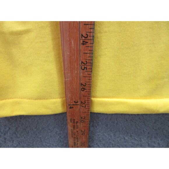 Vintage NWOT Dodger Sportswear Men's Small 100% Orlon Red & Yellow T-Shirt - Picture 7 of 11